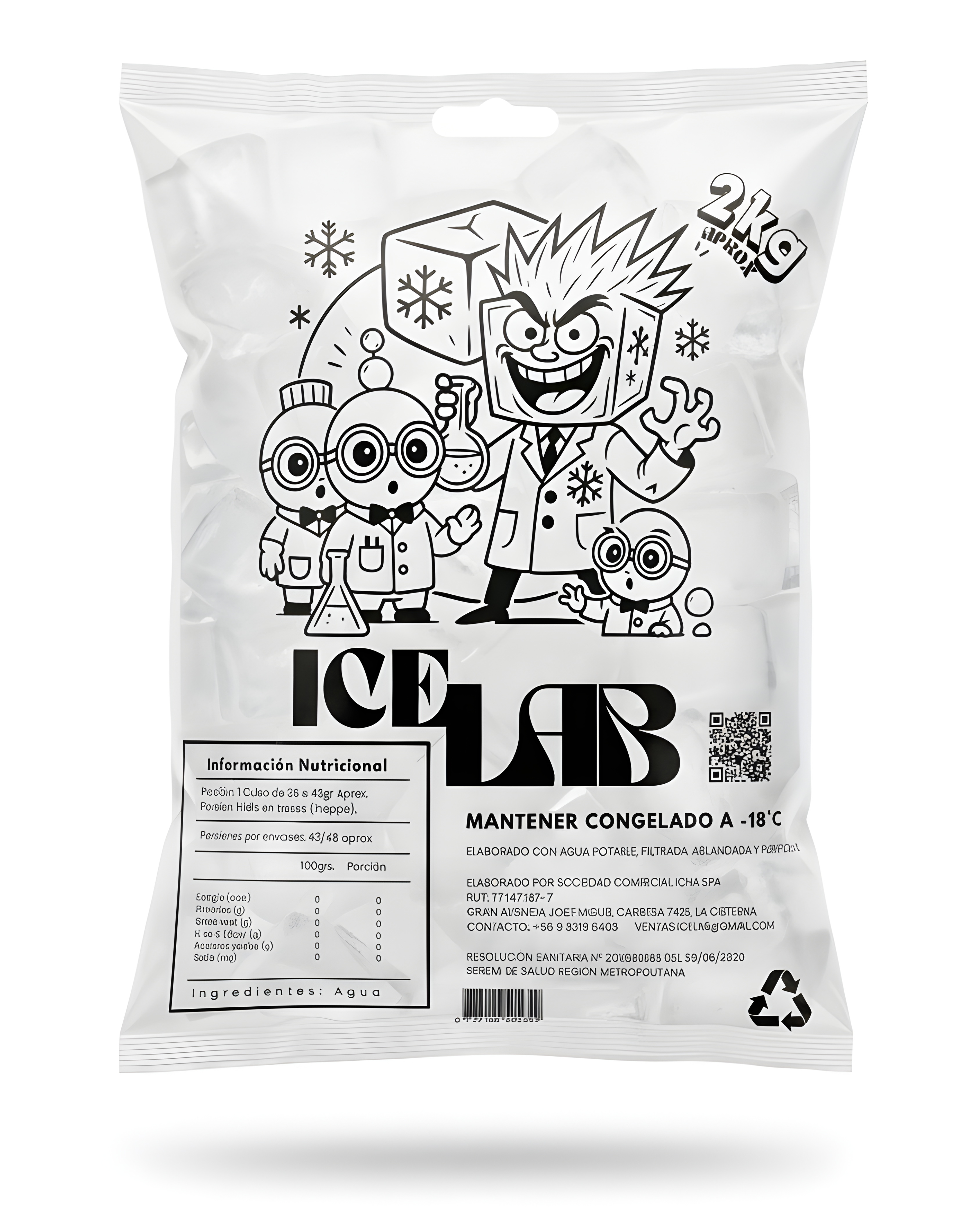 Bolsa de Hielo - 2 Kilos