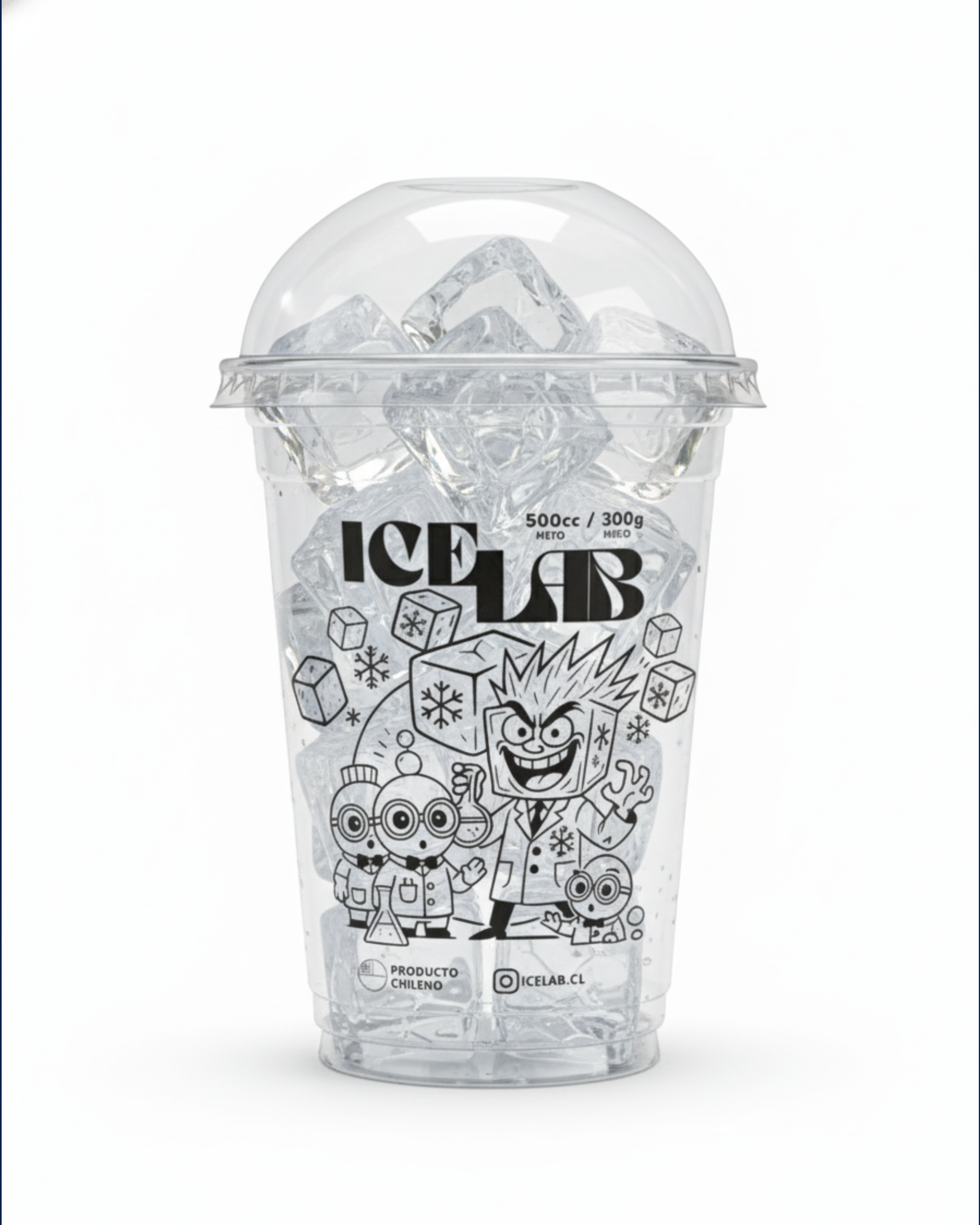 Plástico Vaso cubito ice 500 Ml