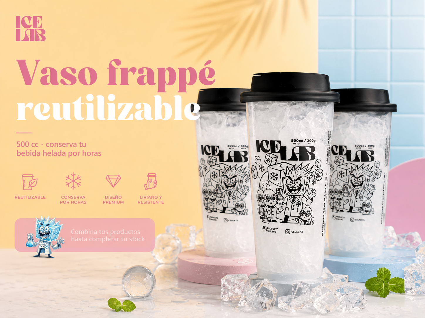 IceLab hielo premium para negocios eventos y coctelería