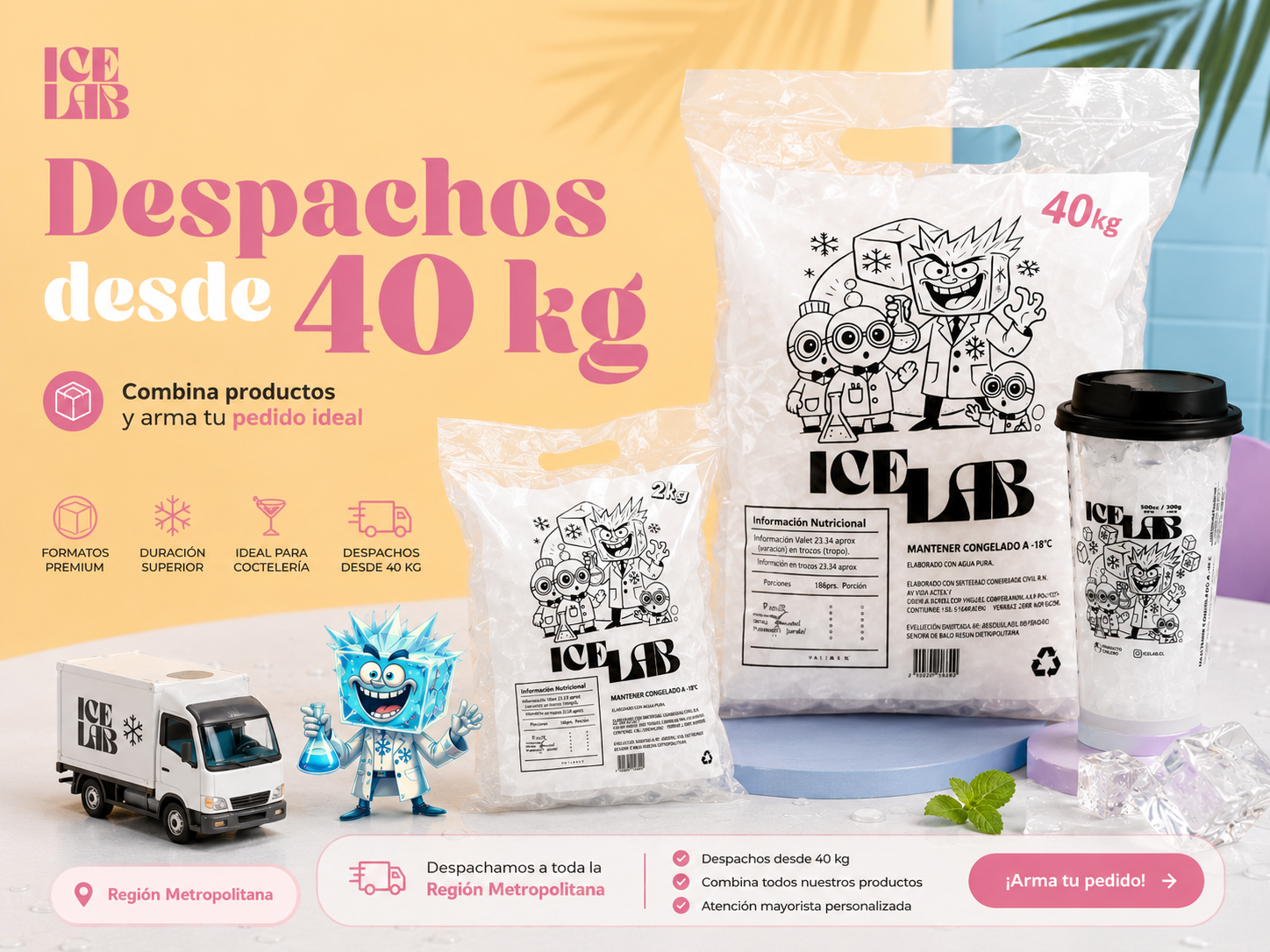 IceLab despachos desde 40 kg