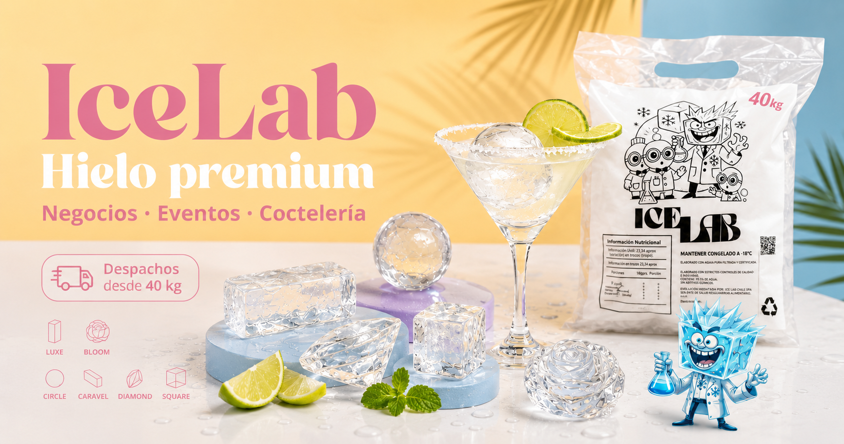 Vaso frappé reutilizable IceLab